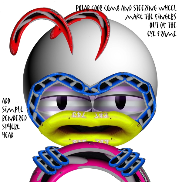 Creation of NASCAR Rooster/Chap or Razor?: Step 6